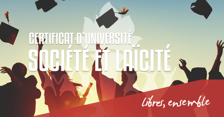 Certificat d’université en Société et laïcité: inscriptions ouvertes, 15 bourses offertes!