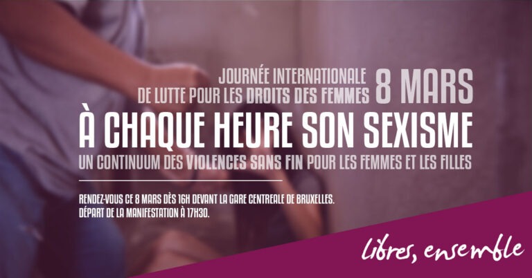 8 mars – Journée internationale des droits des femmes. Un continuum des violences sans fin pour les femmes et les filles