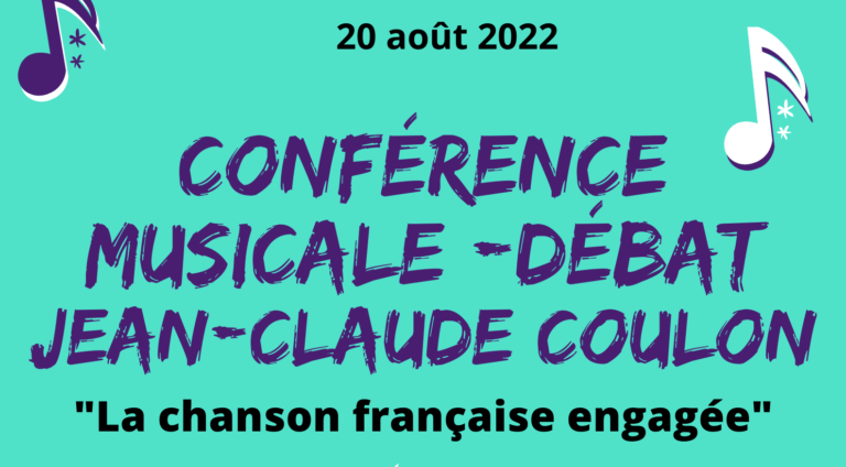 Conférence musicale débat: « La chanson française engagée »