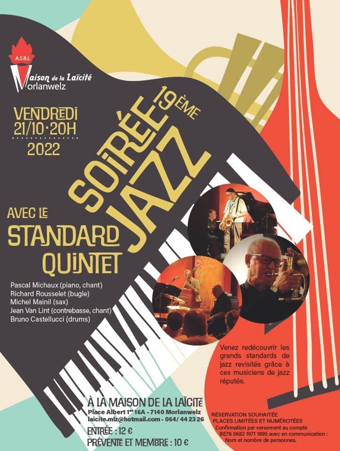 19ème Concert Jazz avec le Standard Quintet