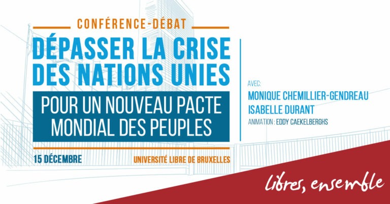 Conférence-débat « Dépasser la crise des Nations Unies »