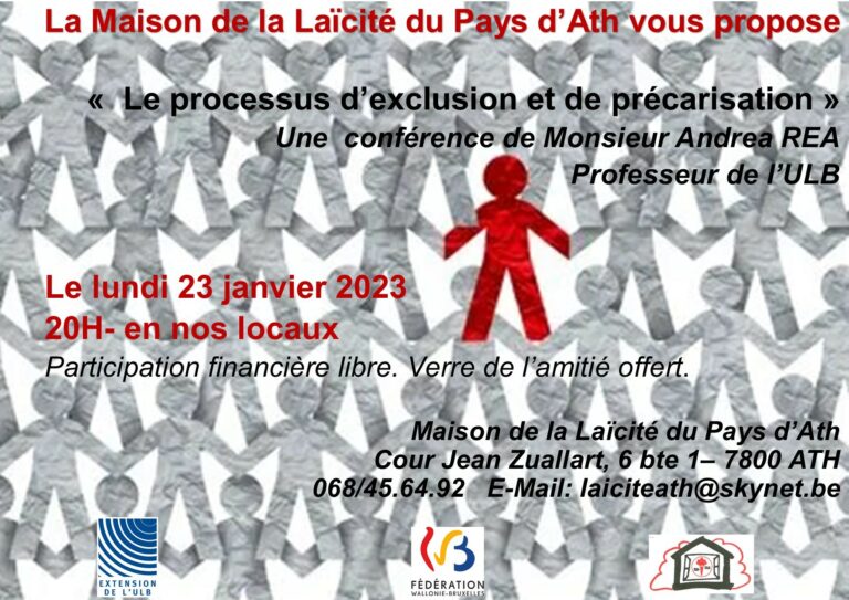 Conférence « Le processus d’exclusion et de précarisation »