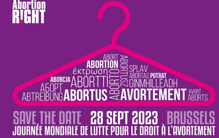 Save the date. Mobilisation européenne pour le droit à l’avortement.