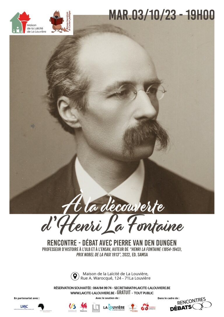 Rencontre-débat « A la découverte d’Henri La Fontaine »
