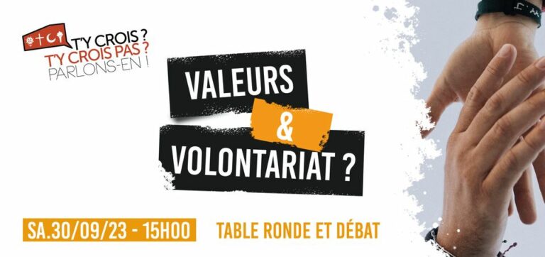 Table ronde et débat « Valeurs et volontariat »