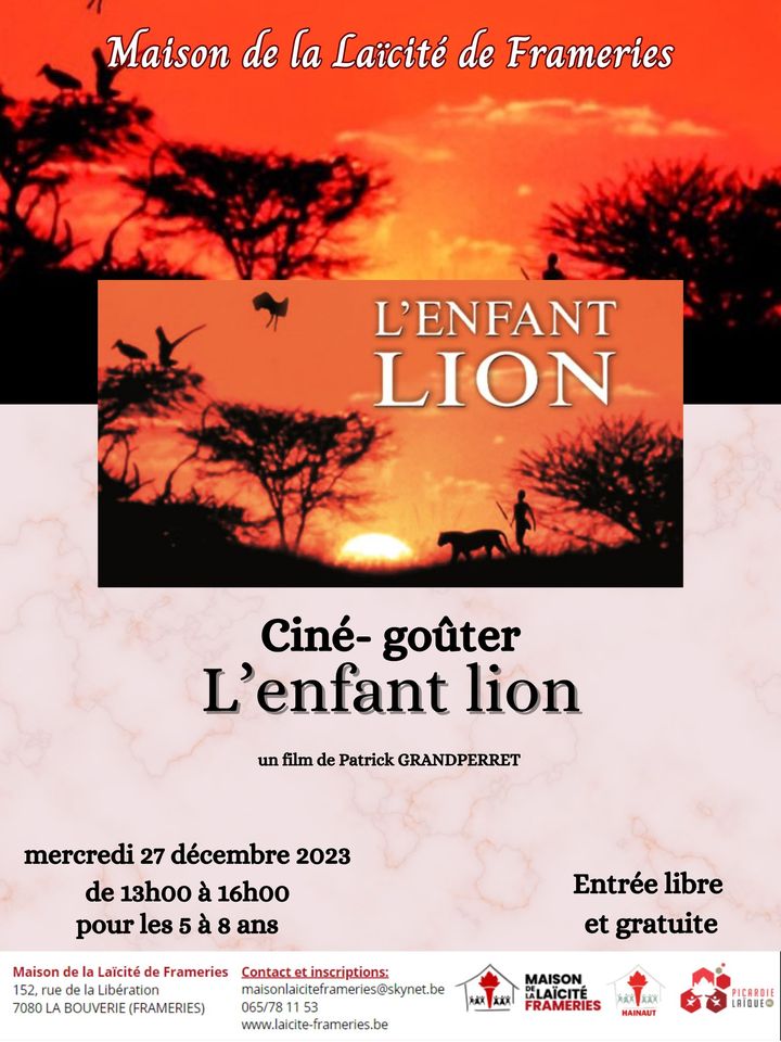 Ciné-goûter « L’enfant Lion »
