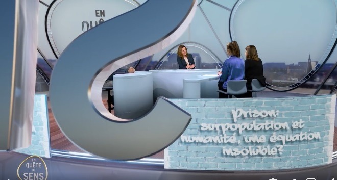 Intervention dans l&rsquo;émission de Libres, ensemble sur la surpopulation carcérale
