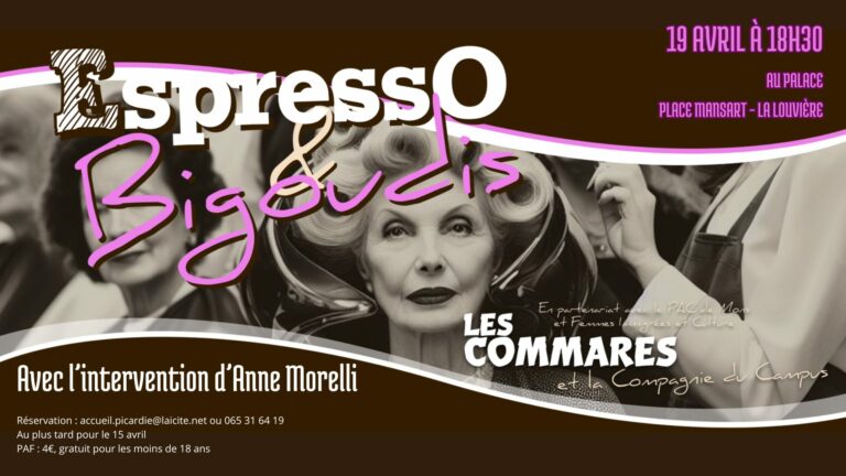 Spectacle « Espresso et bigoudis »- Avec l’intervention d’Anne Morelli