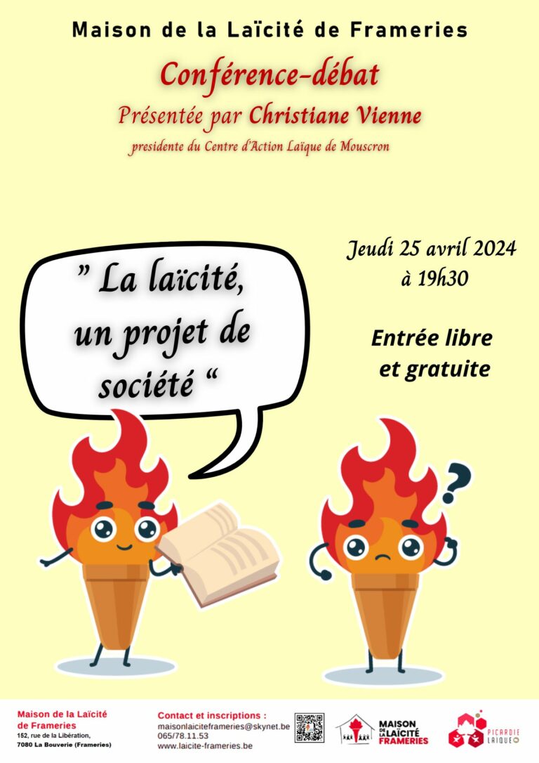 Conférence-débat « La Laïcité, un projet de société »
