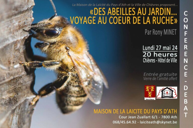 Conférence-débat « Des abeilles au jardin … Voyage au coeur de la ruche »