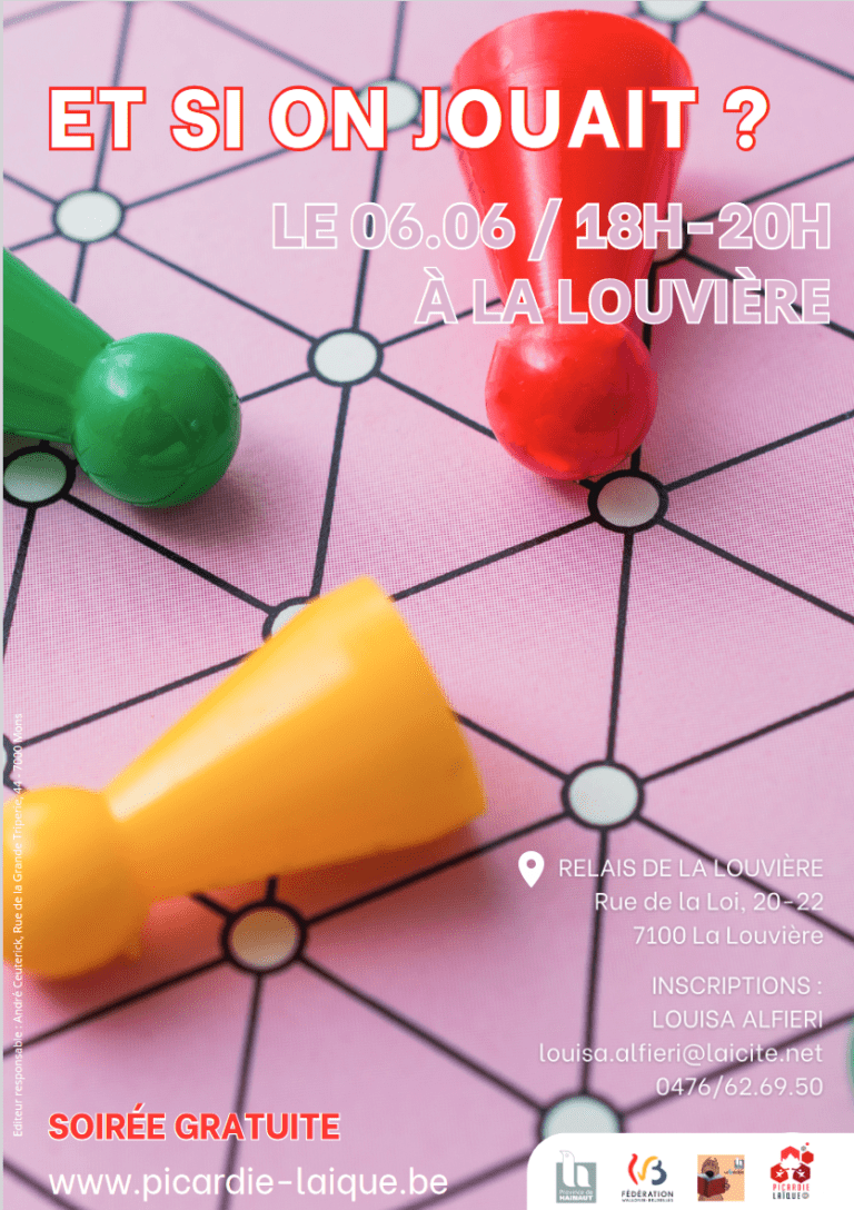 Nouveau projet du Relais de La Louvière ! Les soirées « Et si on jouait ? »