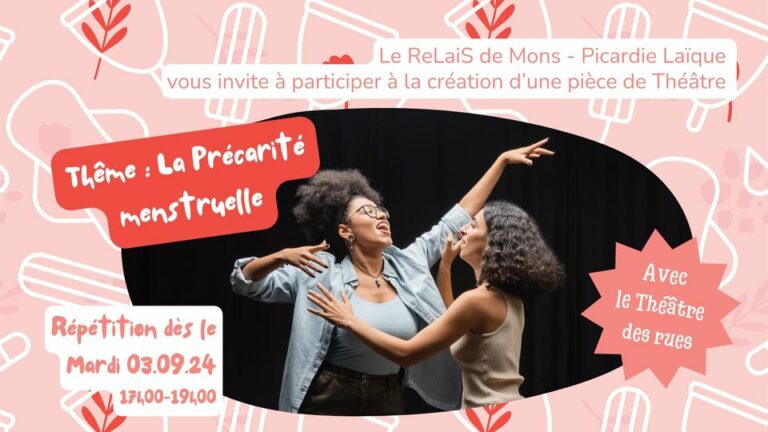 Création d&rsquo;une pièce de théâtre sur la précarité menstruelle