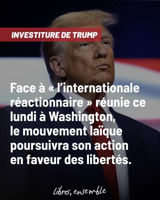Le mouvement laïque poursuivra son action en faveur de la liberté