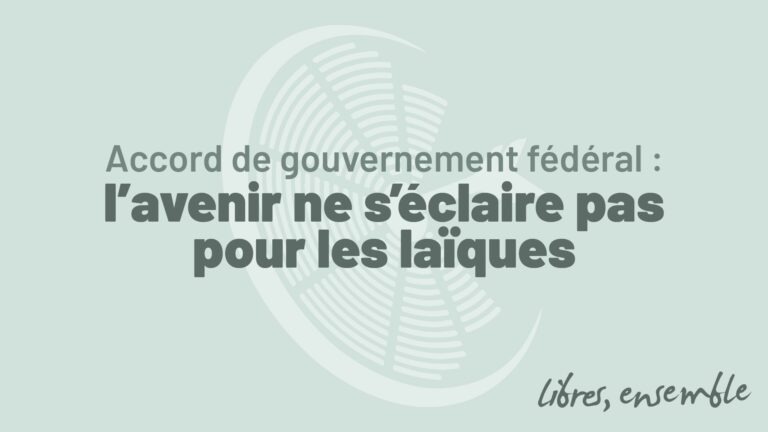 L&rsquo;avenir ne s&rsquo;éclaire pas pour les laïques