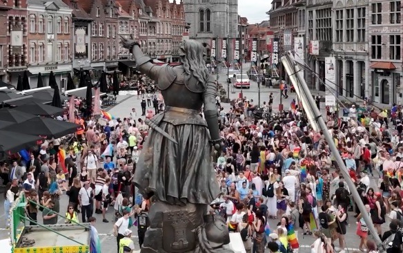 Tournai a vibré au rythme de sa toute première PRIDE !