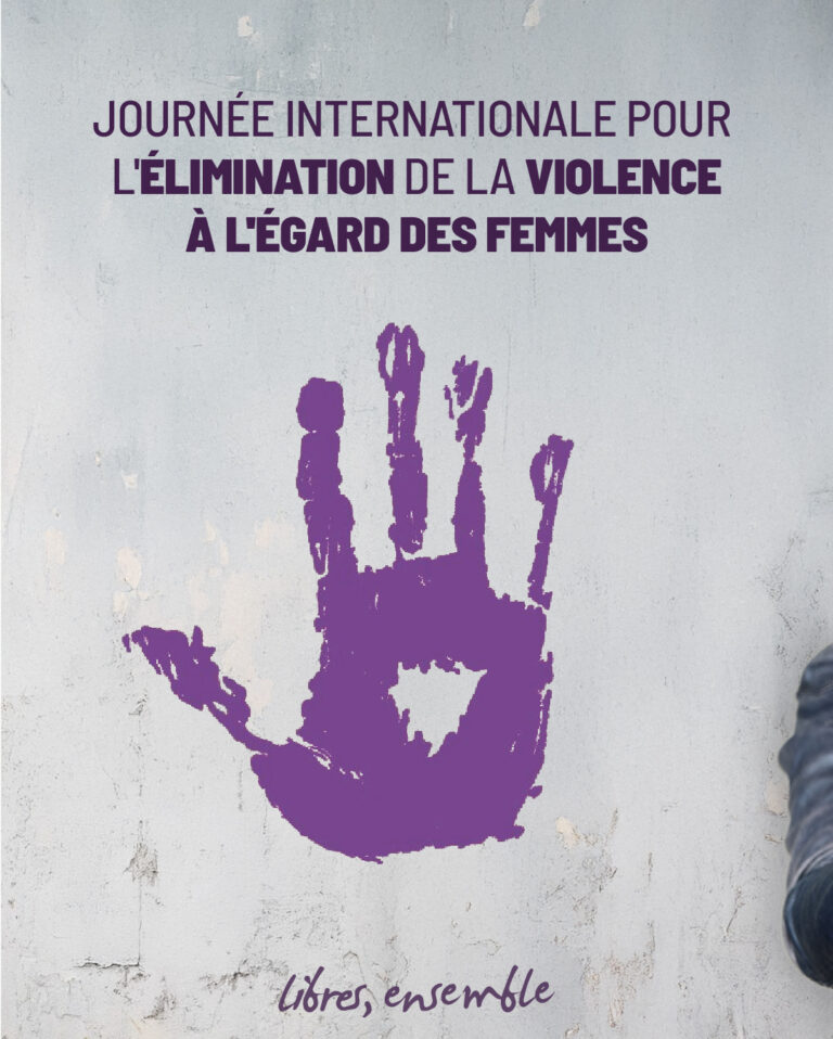 25 novembre – Journée internationale pour l’élimination de la violence à l’égard des femmes