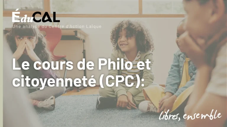 Le cours de Philo et citoyenneté (CPC): une réponse aux enjeux de société