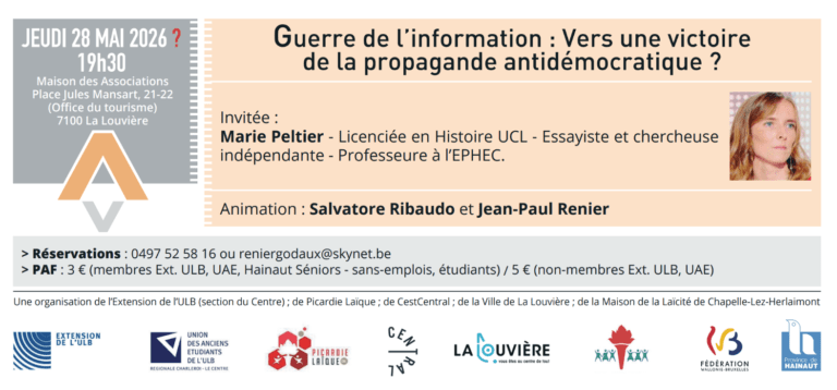 Conférence-débat « Guerre de l’information : vers une victoire de la propagande antidémocratique ? »