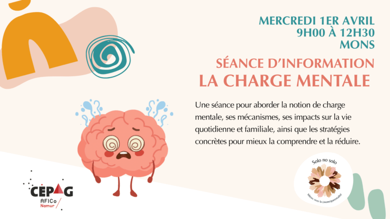 Animation parents solos – Séance d&rsquo;information sur la charge mentale
