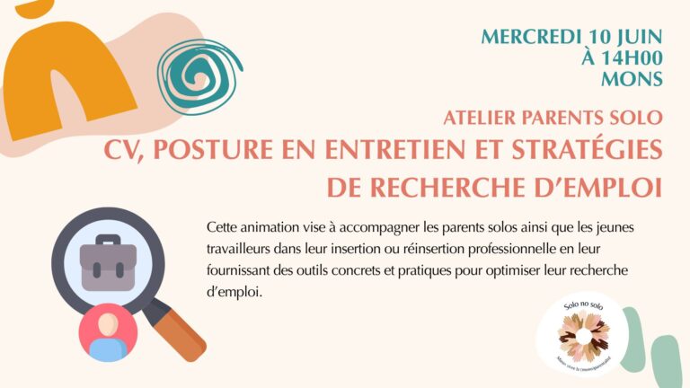 Atelier parents – CV, posture en entretien et stratégies de recherche d’emploi