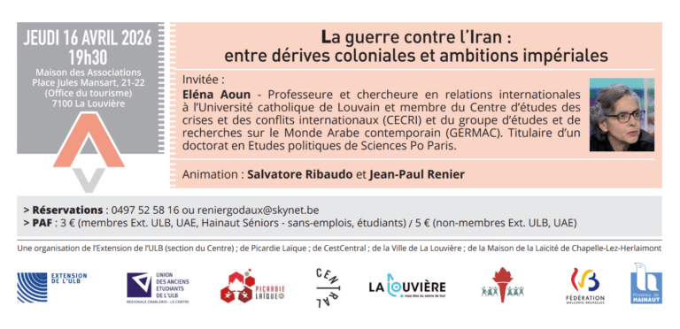 Conférence-débat « La guerre contre l&rsquo;Iran : entre dérives coloniales et ambitions impériales »