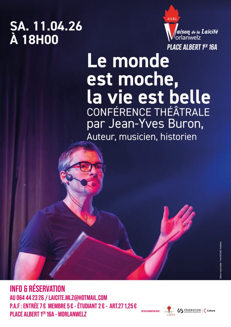 Spectacle-conférence « Le monde est moche, la vie est belle » par Jean-Yves Buron