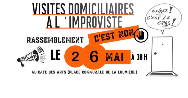 Rassemblement citoyen contre les visites domiciliaires à l’improviste