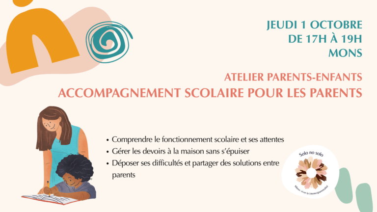 Atelier parents/enfants « Accompagnement scolaire pour les enfants »