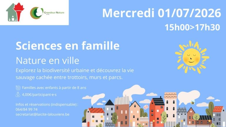 Sciences en famille : nature en ville