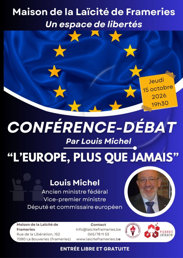 Conférence-débat « L’Europe, plus que jamais ! » par Louis Michel
