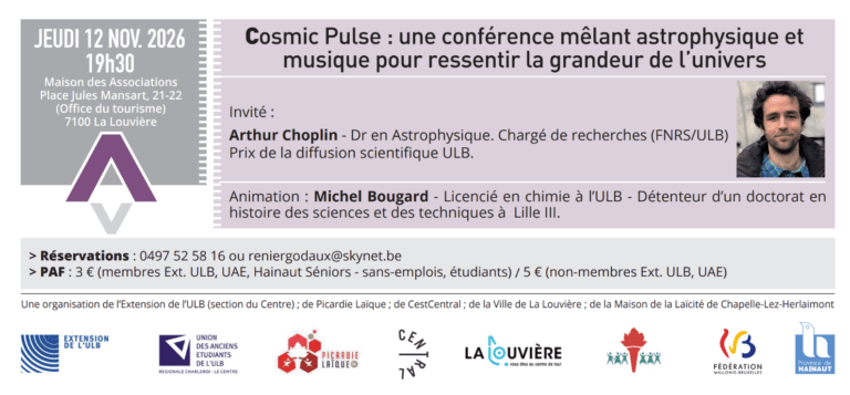 Conférence-débat « Cosmic Pulse : une conférence mêlant astrophysique et musique pour ressentir la grandeur de l’univers »