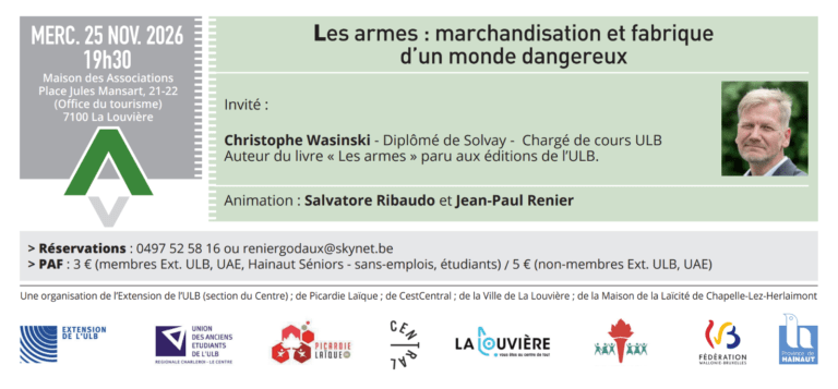 Conférence-débat « Les armes : marchandisation et fabrique d&rsquo;un monde dangereux »