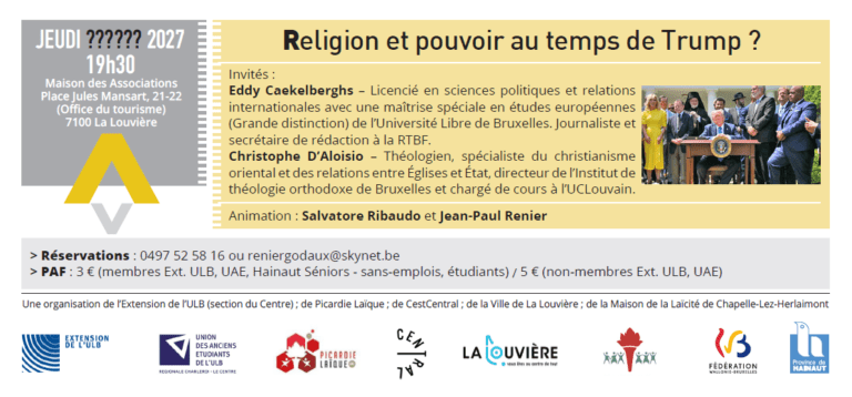Conférence-débat « Religion et pouvoir au temps de Trump ? »